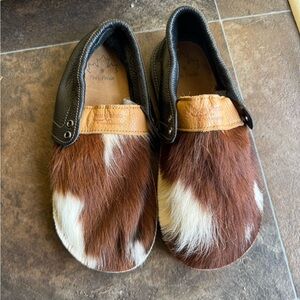 Genuine Leather Moccasins with Fur Detail